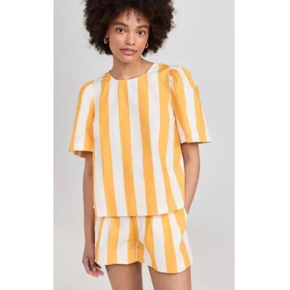RHODE Tops - RHODE Westin Top Tangerine Cabana Stripe Size Small Anthropologie